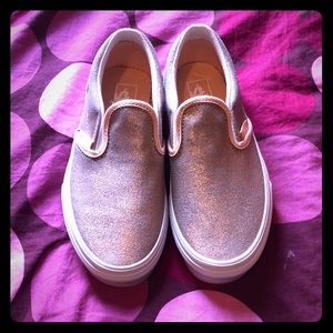 NWOT Rose Gold Vans